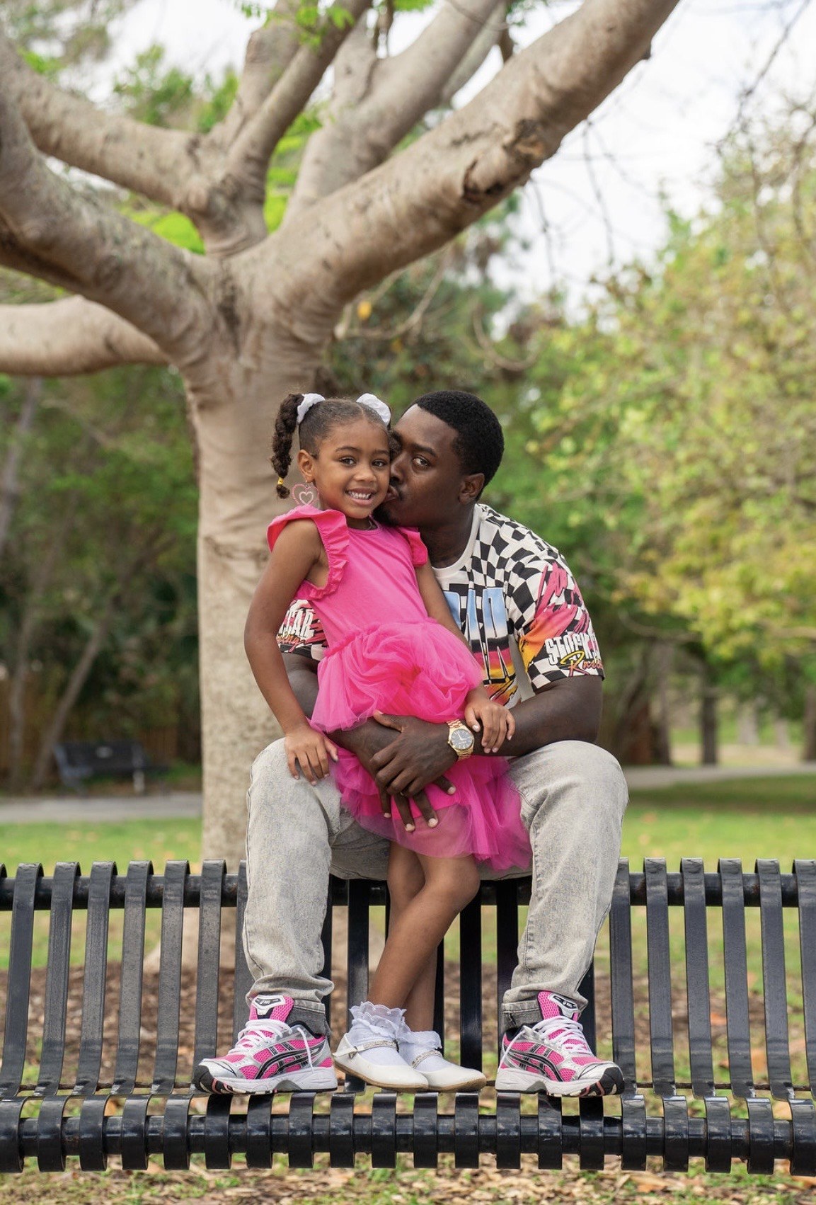 JaMarcus D. Moss with his daughter